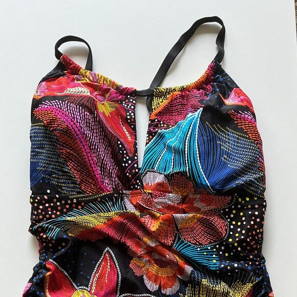 La Blanca Women's Sunlit Soirée High-Neck Keyhole One-Piece Swimsuit Size 18W - Picture 3 of 7